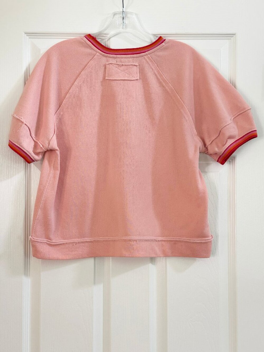 Jodifl Raglan Ringer Top - Peach - SMALL - Picture 2 of 5